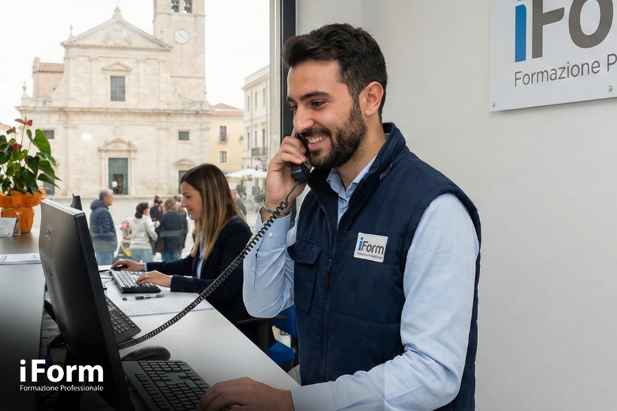 Corso di aggiornamento sulla sicurezza nei luoghi di lavoro per  per receptionist nel settore uffici (Rischio basso)