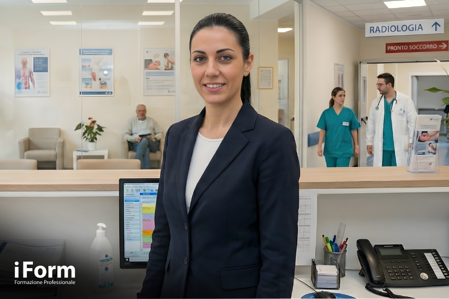 Corso di formazione specifico per la sicurezza dei lavoratori (Rischio basso) per Receptionist nel settore sanitario