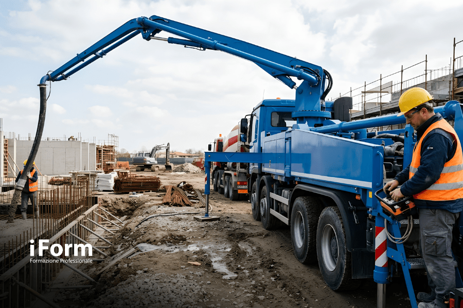 Corso per lavoratori addetti alla conduzione di pompe per calcestruzzo (Patentino)