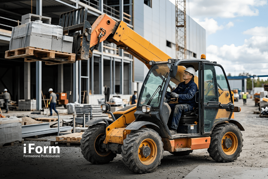 Corso di aggiornamento per addetti alla conduzione di carrelli industriali semoventi con braccio telescopico (rotativo e non) (patentino)
